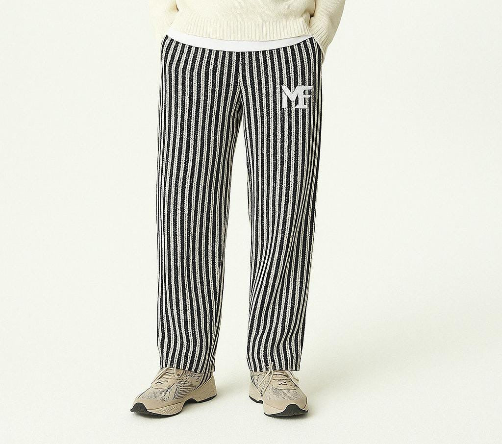 Patterned Flare Pants for Men
