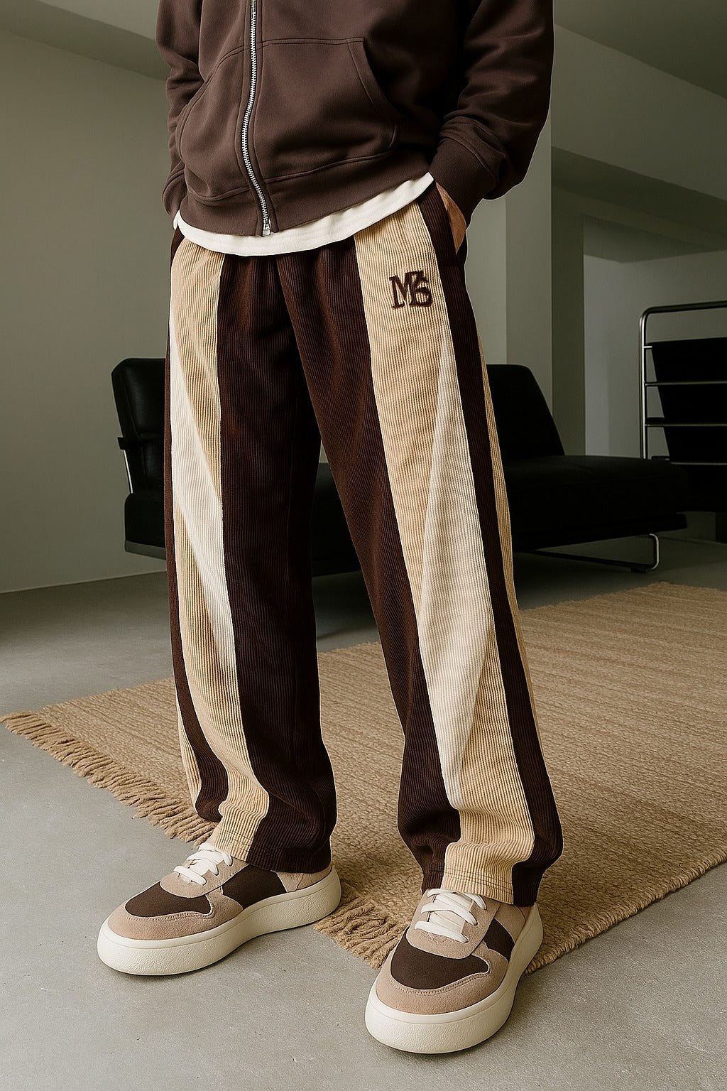 Denim loose fitting pants