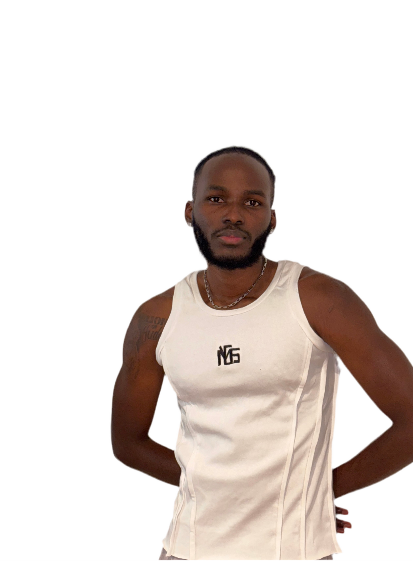 Men armless/singlet designed with Mynes emblem