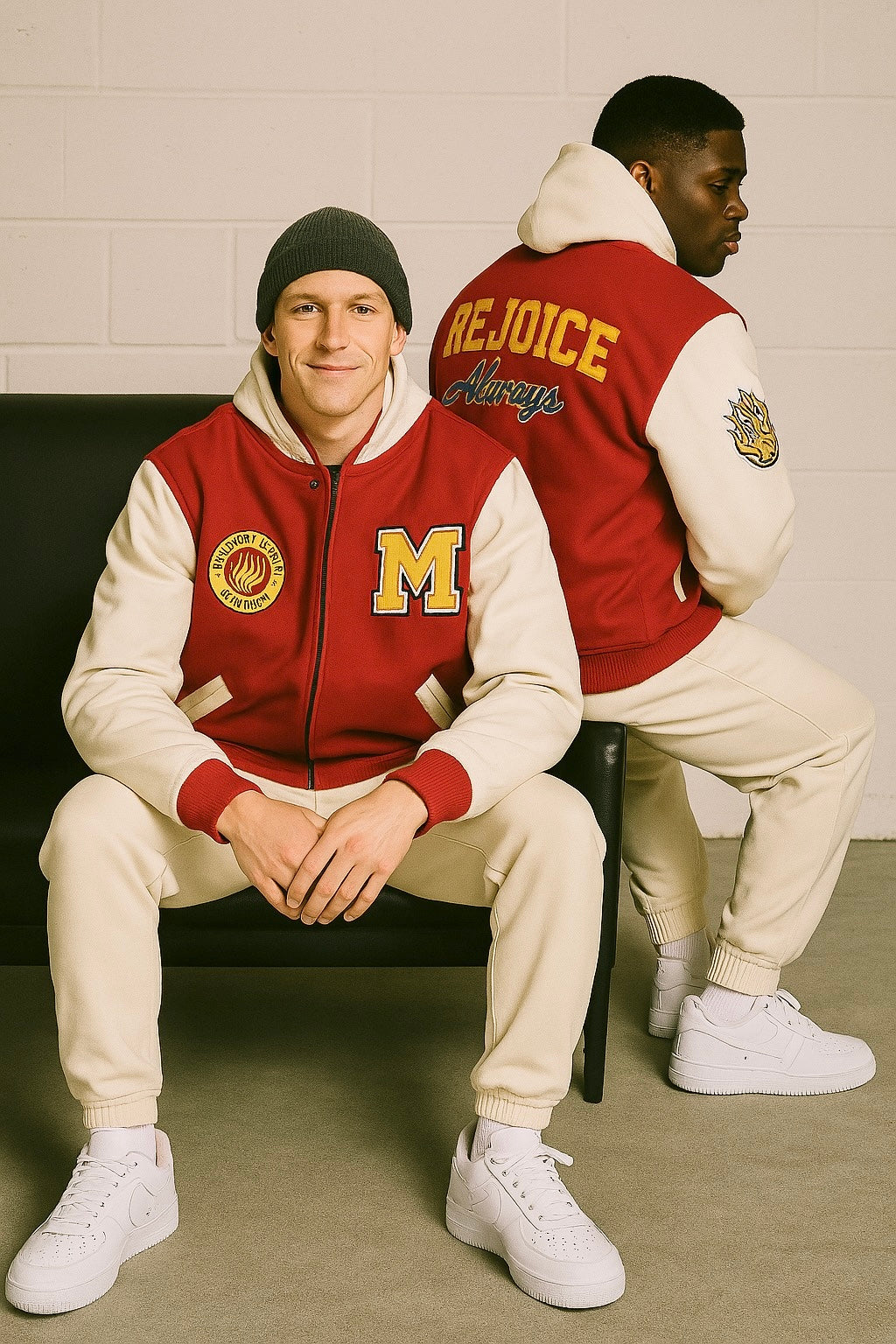 Embroidered Men’s Classic Varsity Jacket