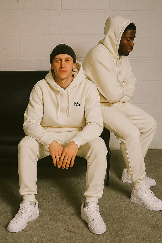 Beige-Colored Unisex Tracksuit